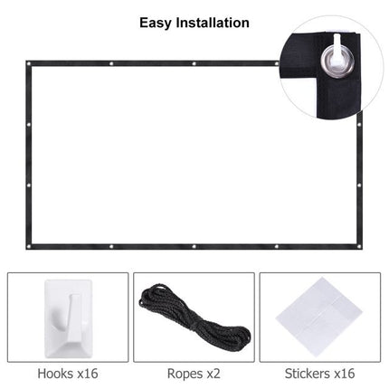 HomeMaxs 120" Portable Outdoor Projector Screen for Home Cinema