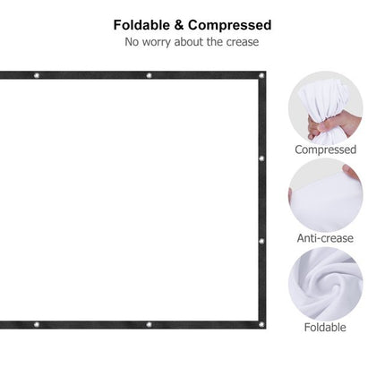 HomeMaxs 120" Portable Outdoor Projector Screen for Home Cinema