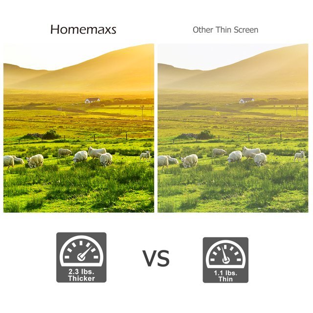 HomeMaxs 120" Portable Outdoor Projector Screen for Home Cinema
