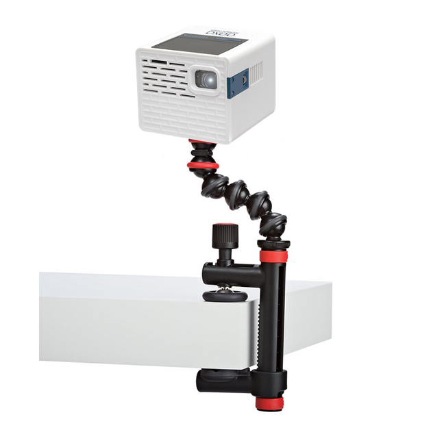 Universal Clamp Mount with Articulated Arm – Securely Holds Portable Projectors on Poles, Tables & Rigs, 360° Adjustment, ¼″‑20 Mount