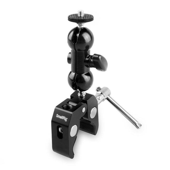 Heavy-Duty SmallRig Universal Clamp with Ball Head for Secure Mounting – 360° Articulation, Max 54mm Grip, All-Aluminum Build