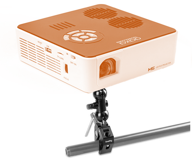 Heavy-Duty SmallRig Universal Clamp with Ball Head for Secure Mounting – 360° Articulation, Max 54mm Grip, All-Aluminum Build