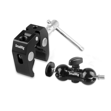 Heavy-Duty SmallRig Universal Clamp with Ball Head for Secure Mounting – 360° Articulation, Max 54mm Grip, All-Aluminum Build