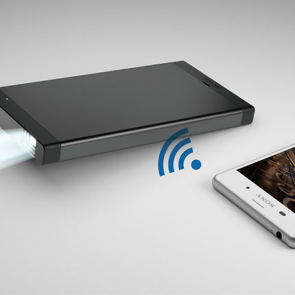 Sony MP-CL1: Ultra-Compact Pocket Laser Projector  HD 1920×720, 30,000‑hour Laser Source, Up to 110" Screen, NFC, Wi‑Fi, Battery or AC Power