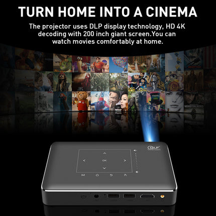 Texas Instruments K96 DLP Android Pico Projector - WiFi, Bluetooth, 4K, Ethernet HD