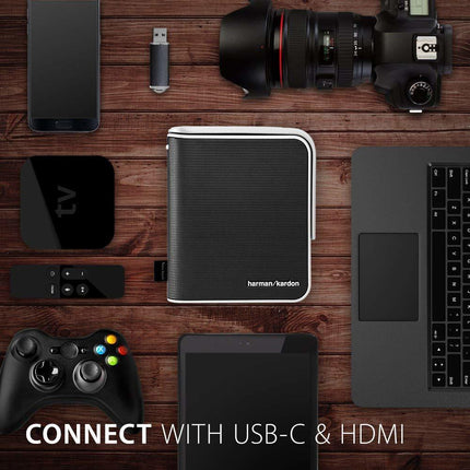 ViewSonic M1 Ultra‑Portable LED Projector with Harman Kardon Speakers & Built‑in Battery