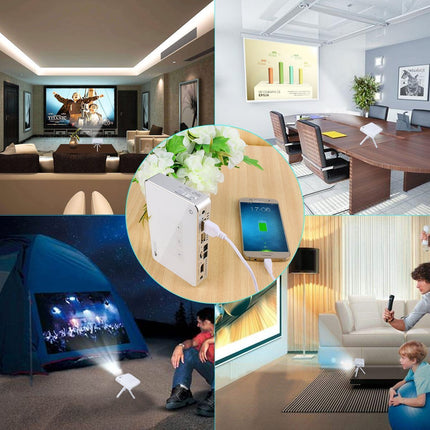 Wowoto A5 Portable Video Projector Wireless Hd (With Battery - Power Pack)
