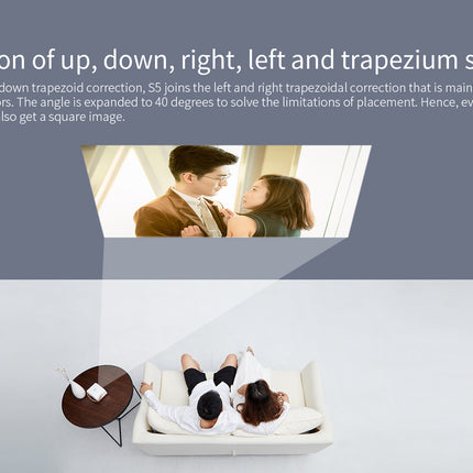 Wowoto M7 Smart Portable Projector: Wireless, Auto Focus, Bluetooth, 4K Support