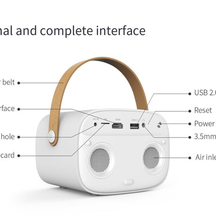 Wowoto M7 Smart Portable Projector: Wireless, Auto Focus, Bluetooth, 4K Support