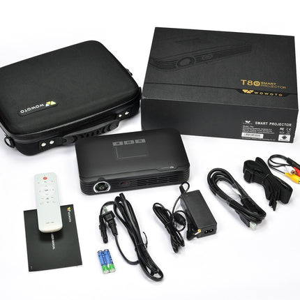Wowoto T8E Portable Video Projector, 2000 Lumens - 3D Hd