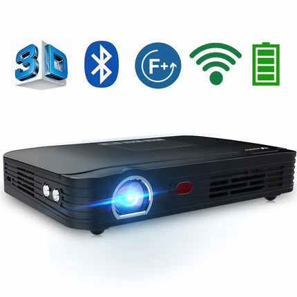 Wowoto T9 Wireless & Bluetooth Portable Projector W/Battery 3D 4K