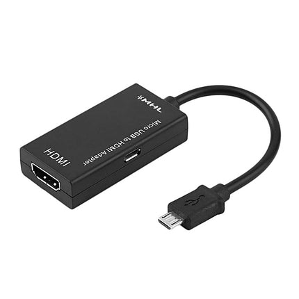 Micro USB to HDMI Adapter Cable – MHL to HDMI Converter for Android Devices – Full HD Output for Projectors &amp; TVs