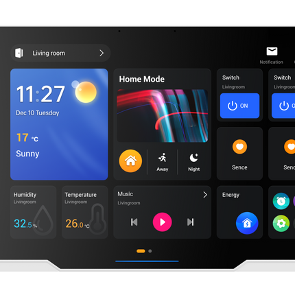 Akubela HyPanel Ultra 10.36" Smart Home Control Panel with PoE & 2K Touch