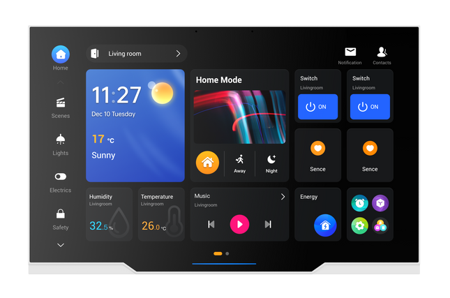 Akubela HyPanel Ultra 10.36" Smart Home Control Panel with PoE & 2K Touch