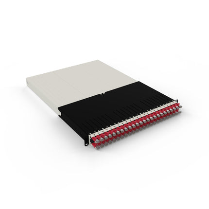 Patchbox One 30RU STP Red 24-Port Retractable Cat.6a Patch Panel