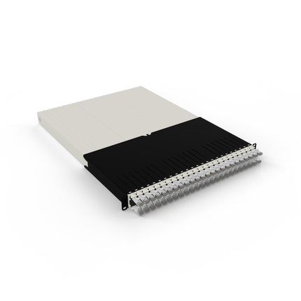 Patchbox One 30RU STP White 24-Port Retractable Cable Management Panel