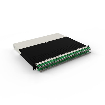 Patchbox One 8RU Cat.6a STP Green 24-Port Cable Management System
