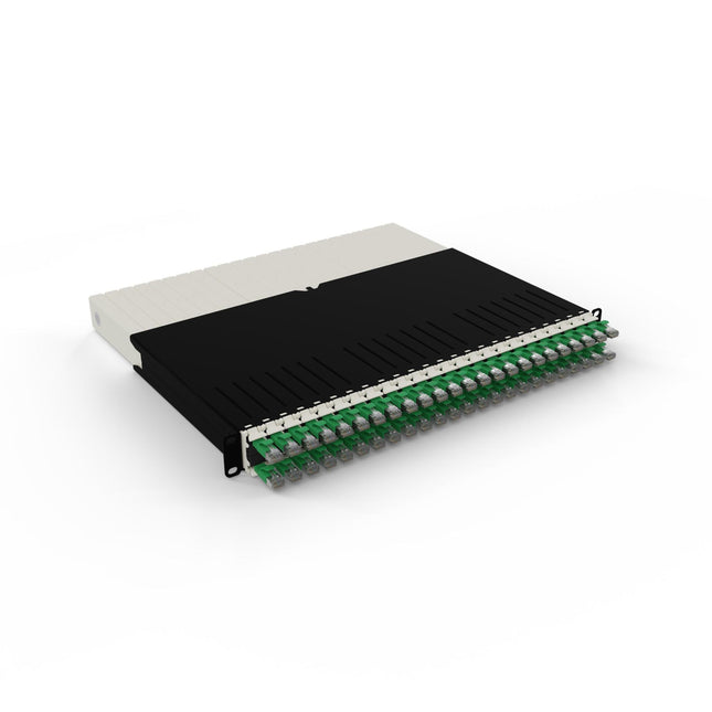 Patchbox One 8RU Cat.6a STP Green 24-Port Cable Management System