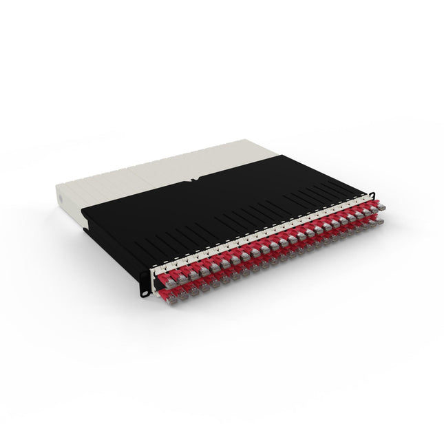 Patchbox One 8RU STP Red 24-Port Retractable Cable Management System
