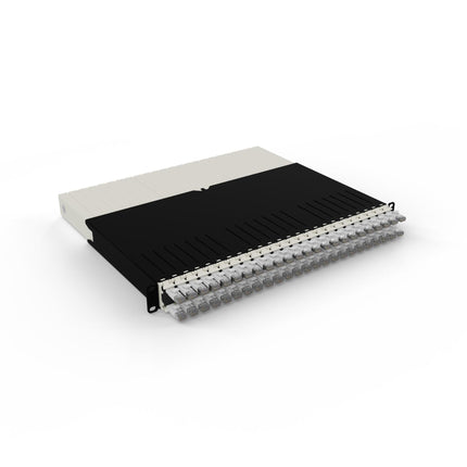Patchbox ONE 8RU STP White 24-Port Cable Management with Cat.6a Cables