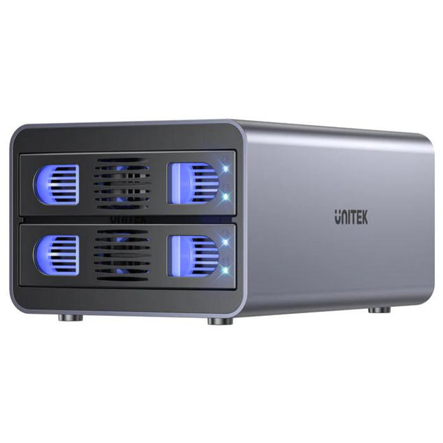 Unitek S1308C01 2-Bay USB-C RAID Hard Drive Enclosure 10Gbps 40TB