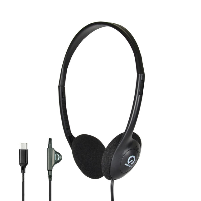 Shintaro USB-C Lightweight Headset with Inline Mic & USB-A Adapter