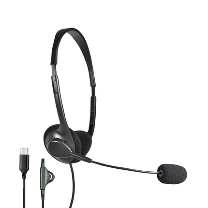 Shintaro USB-C Lightweight Headset with Inline Mic & Volume Control
