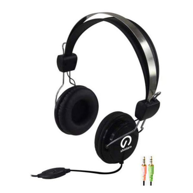 Shintaro SH-105M Stereo Headset with Inline Mic & Volume Control