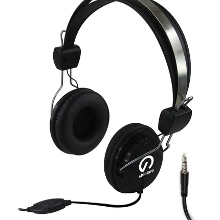 Shintaro SH-106M Stereo Headset with Inline Mic and Volume Control