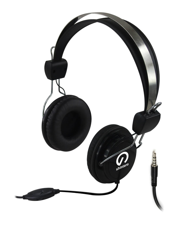 Shintaro SH-106M Stereo Headset with Inline Mic and Volume Control