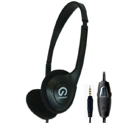 Shintaro SH-102M Lightweight Stereo Headset with Adjustable Mic