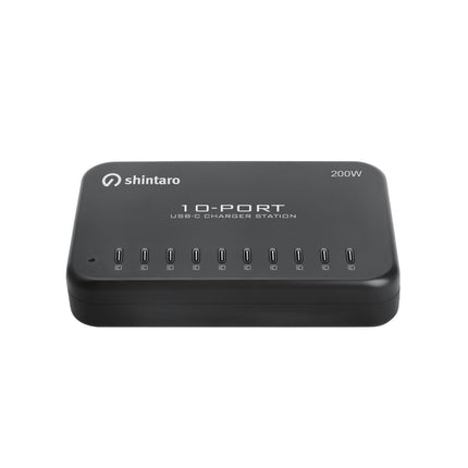 Shintaro 200W 10-Port USB-C GaN Charger for Tablets & Smartphones