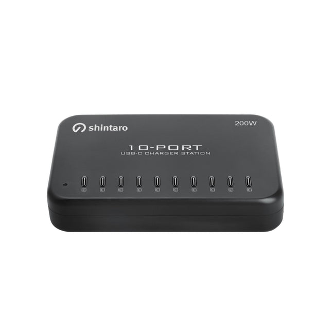 Shintaro 200W 10-Port USB-C GaN Charger for Tablets & Smartphones