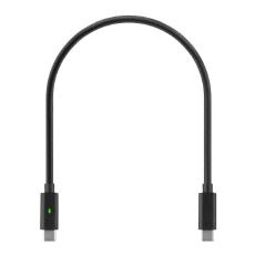Shintaro 30cm Braided USB-C to USB-C Cable 240W with Dual LED Indicator