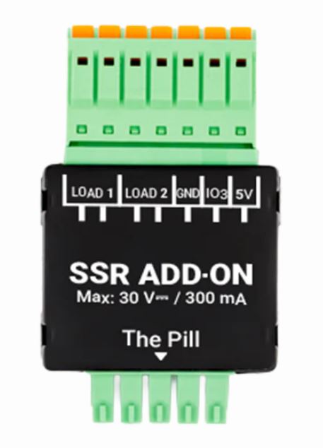 Shelly SSR Add-On Dual-Channel Solid-State Relay for The Pill
