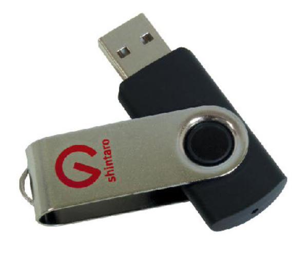 Shintaro 64GB Rotating Pocket Disk USB 2.0 Flash Drive