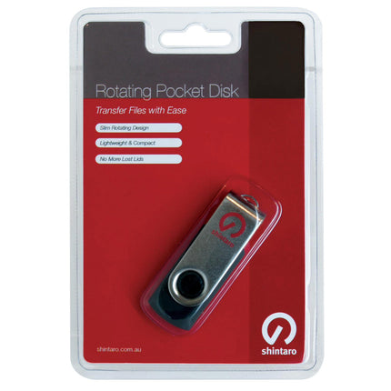 Shintaro 8GB Rotating Pocket Disk USB 2.0 Flash Drive
