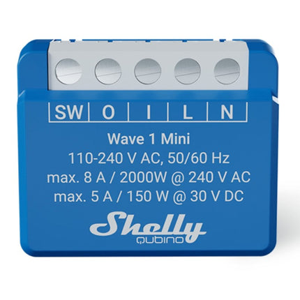 Shelly Wave 1 Mini Z-Wave Smart Relay Switch 8A Dry Contact