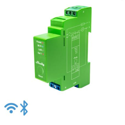 Shelly Pro 1PM DIN Rail Smart Relay Switch with Wi-Fi & Power Metering
