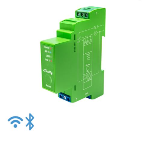 Shelly Pro 1PM DIN Rail Smart Relay Switch with Wi-Fi & Power Metering