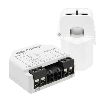 Shelly EM Gen3 50A Wi-Fi Smart Energy Meter with Dual-Channel Monitoring
