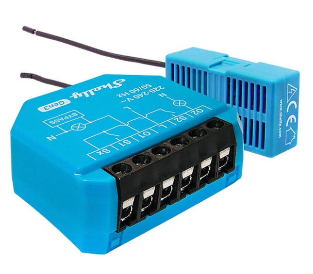 Shelly 2L Gen3 Dual-Channel Smart Wi-Fi Switch for No-Neutral Lighting