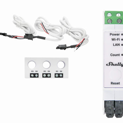 Shelly Pro 3EM-3CT63 DIN Rail 3-Phase Energy Meter with 63A CT Clamps