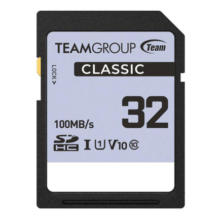 Team Group Classic 32GB SDHC UHS-I U1 V10 Memory Card for Full HD Video