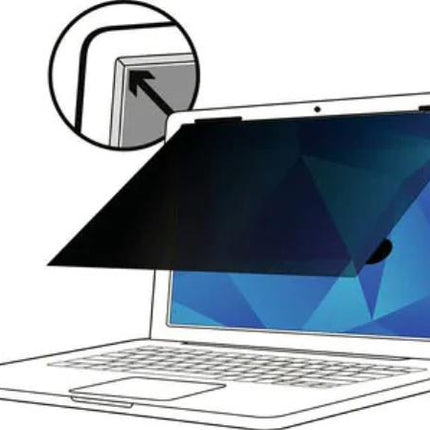 3M TF156W9B Touch Privacy Filter 15.6" Laptop Screen with Flip Attach