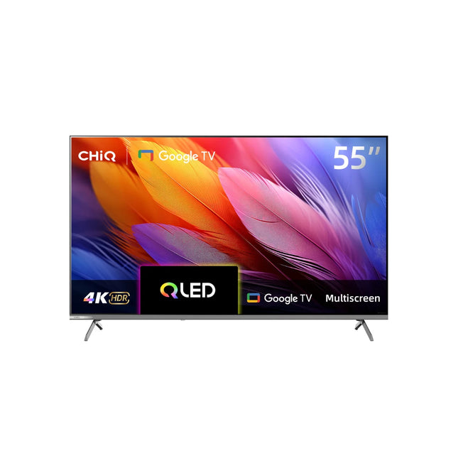 CHiQ U55QM10 55" 4K QLED Google TV with Quantum Dot & Voice Control
