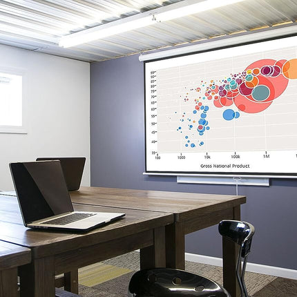 VIVO 100" Manual Projector Screen 16:9 PS-M-100