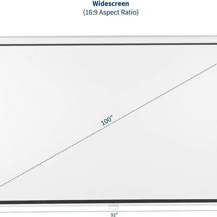 VIVO 100" Manual Projector Screen 16:9 PS-M-100