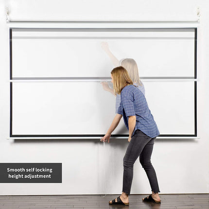 VIVO 100" Manual Projector Screen 16:9 PS-M-100