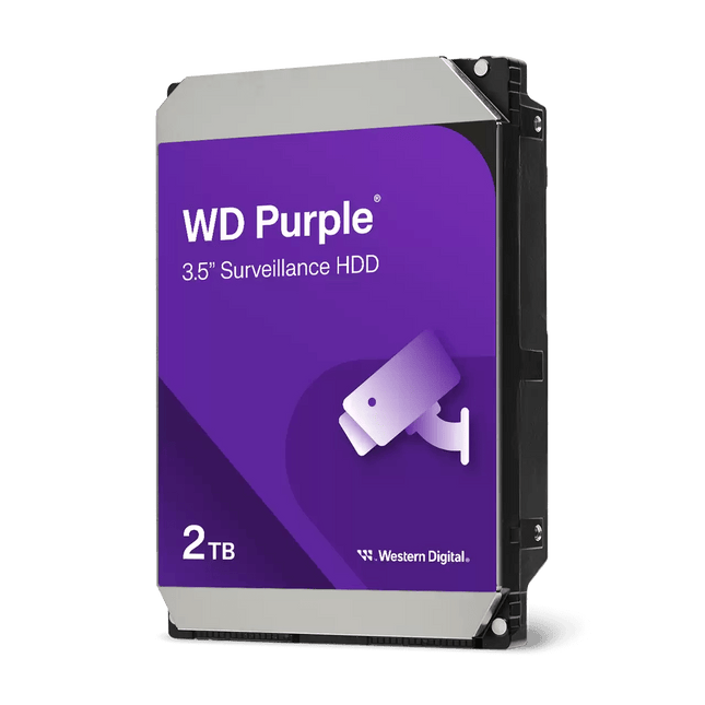 WD Purple 2TB Surveillance Hard Drive 5400RPM 64MB SATA 6Gb/s 3.5"